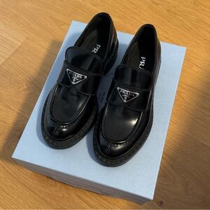 PRADA Triangle logo loafers